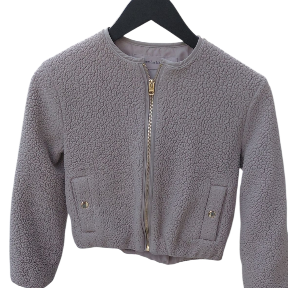 8289....Cozy Kids' Sherpa Jacket Size 7/8